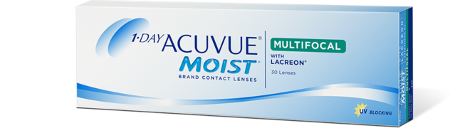 Abbildung einer Packung 1-DAY-ACUVUE® MOIST MULTIFOCAL Kontaktlinsen